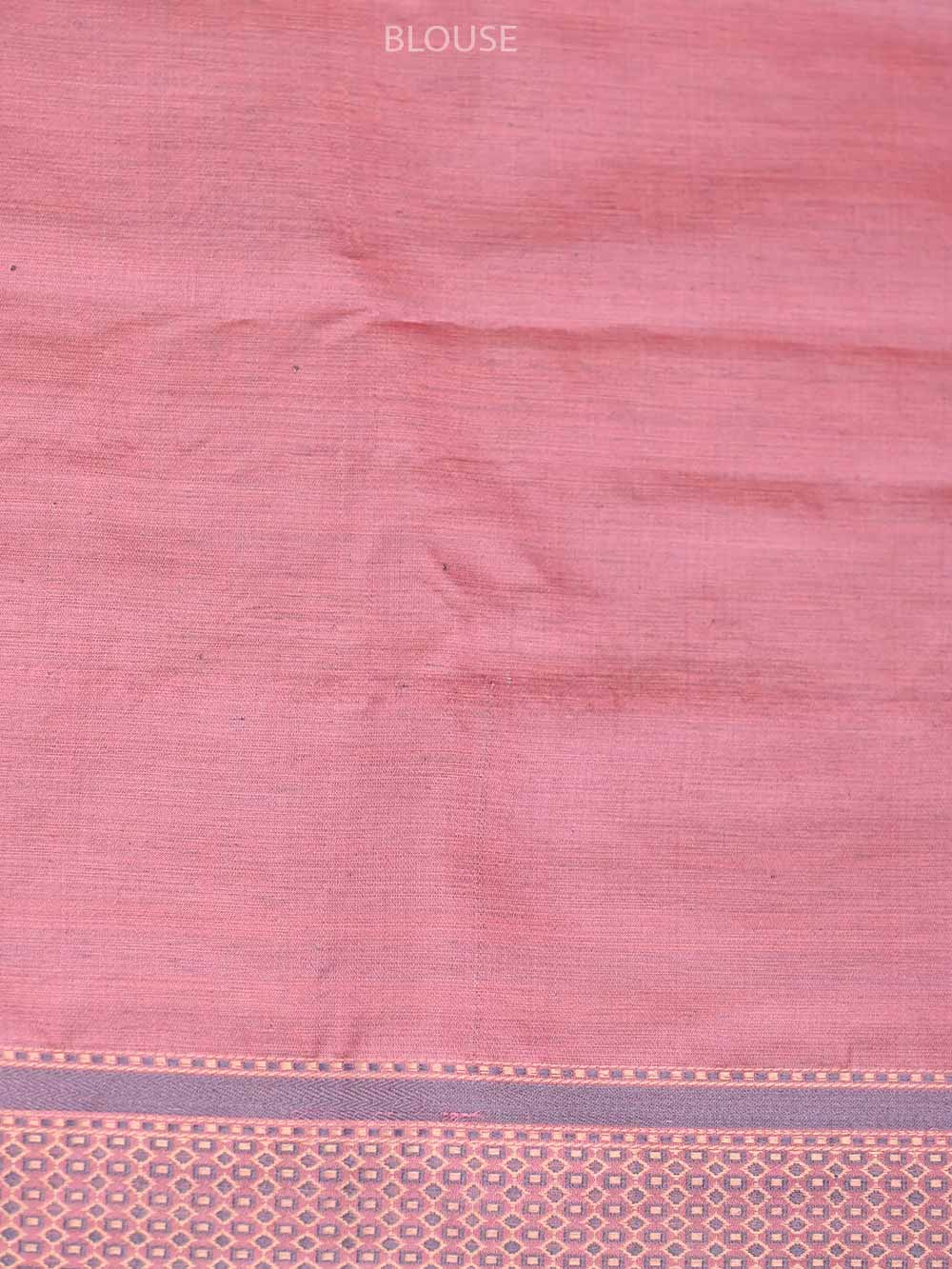 Pink Tanchoi Silk Handloom Banarasi Saree - Sacred Weaves