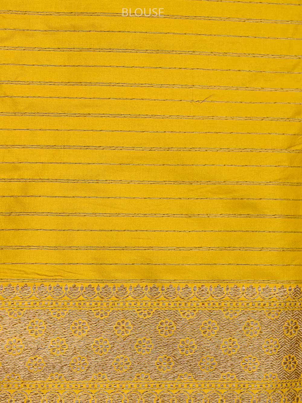 Mustard Katan Silk Brocade Handloom Banarasi Saree - Sacred Weaves