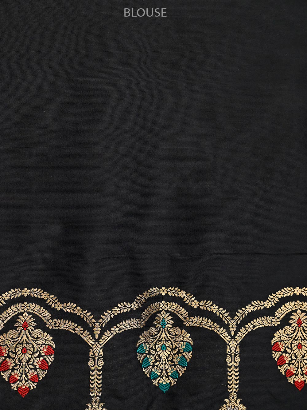 Black Meenakari Booti Katan Silk Handloom Banarasi Saree - Sacred Weaves