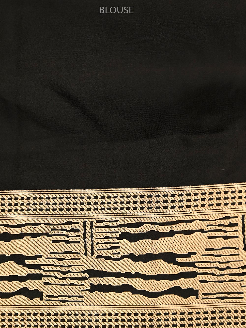 Black Stripe Satin Tanchoi Handloom Banarasi Saree - Sacred Weaves