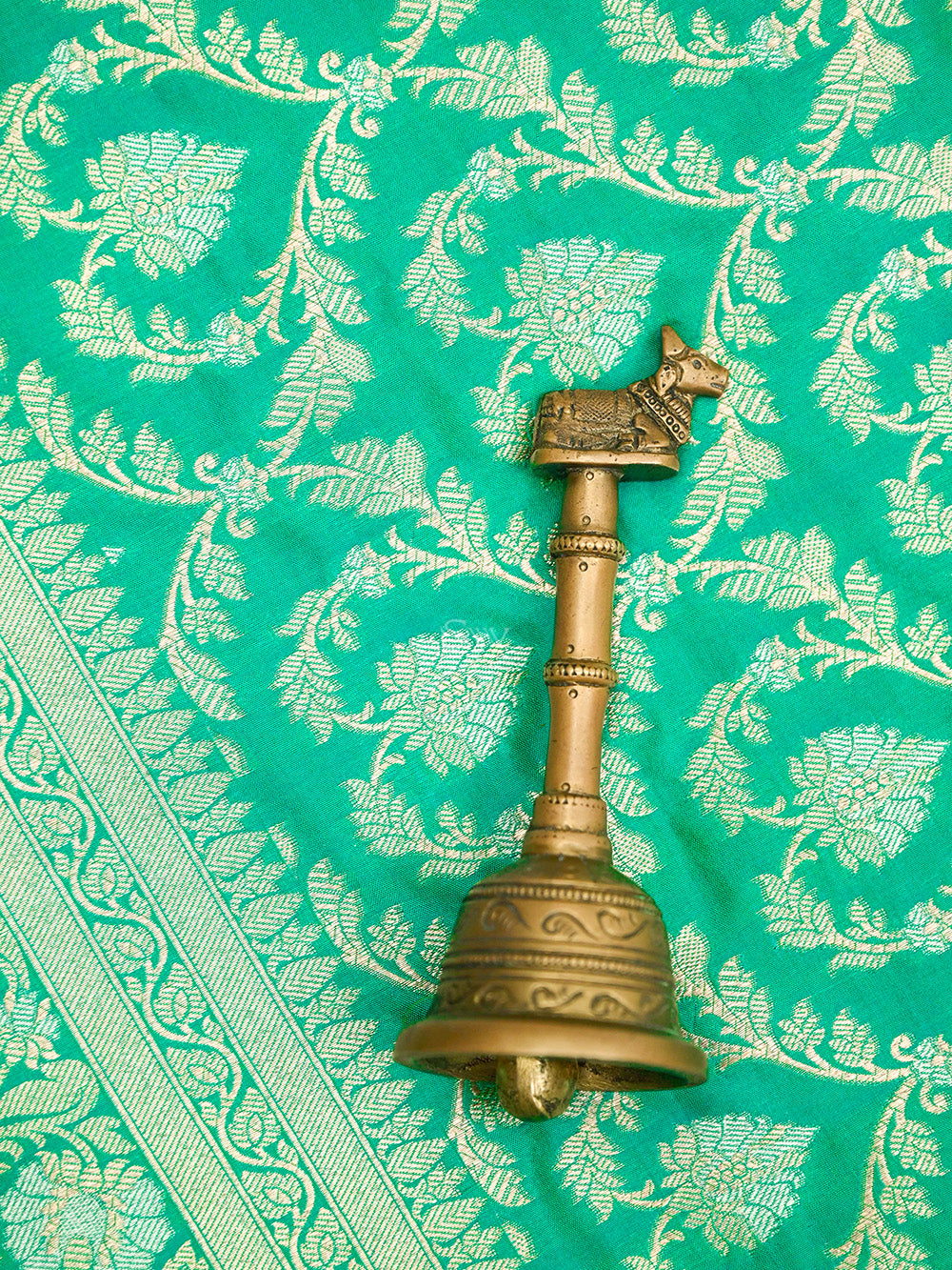 Green Uppada Jaal Katan Silk Handloom Banarasi Saree