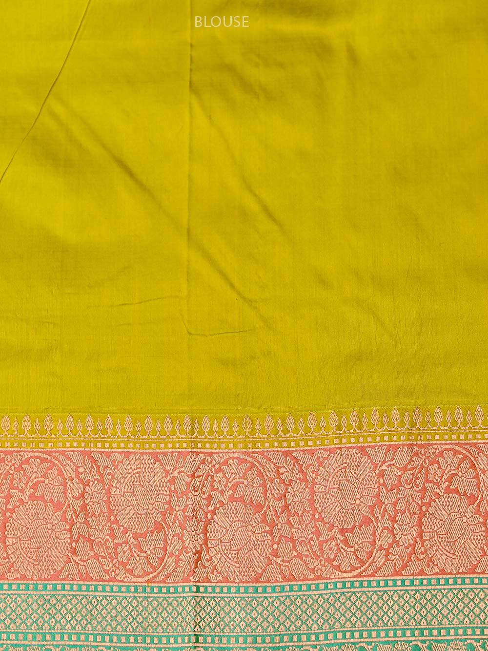 Lime Green Meenakari Boota Katan Silk Handloom Banarasi Saree - Sacred Weaves