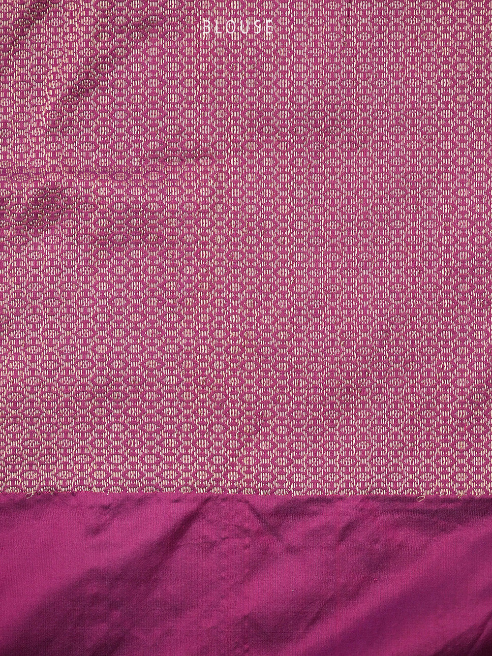Dark Magenta Plain Katan Silk Handloom Banarasi Saree