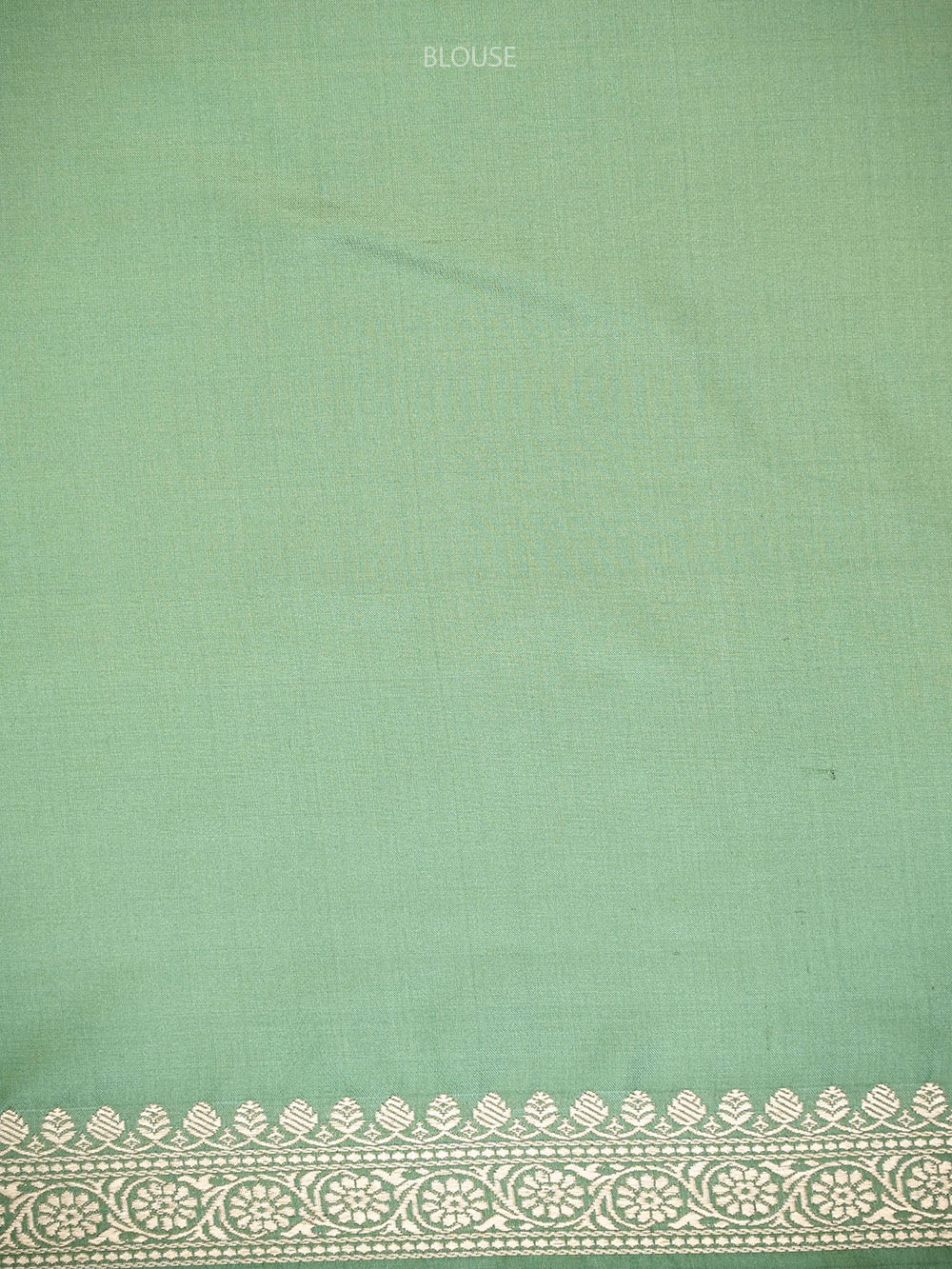 Pastel Green Konia Satin Silk Handloom Banarasi Saree - Sacred Weaves