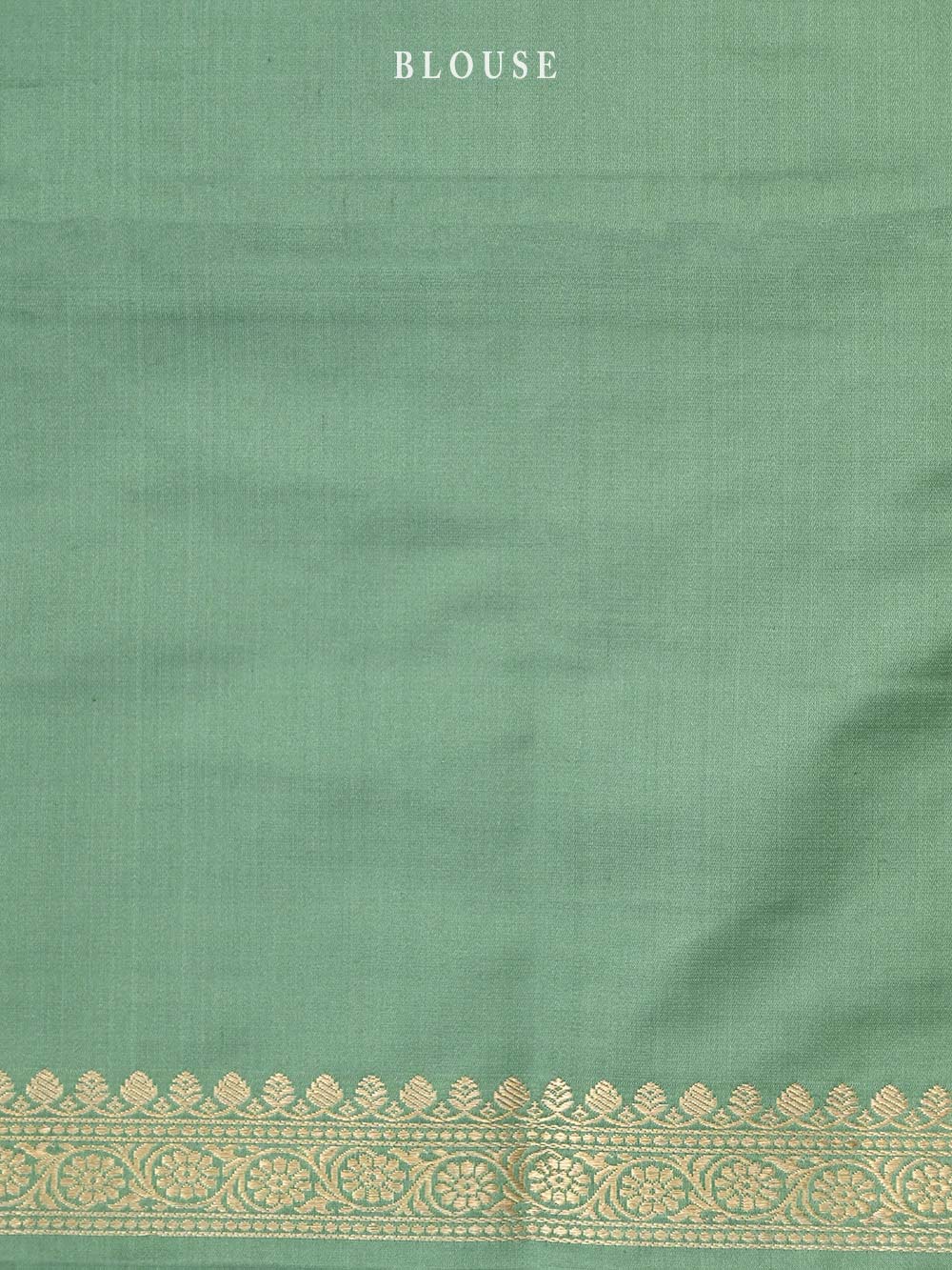 Pastel Green Konia Satin Silk Handloom Banarasi Saree - Sacred Weaves