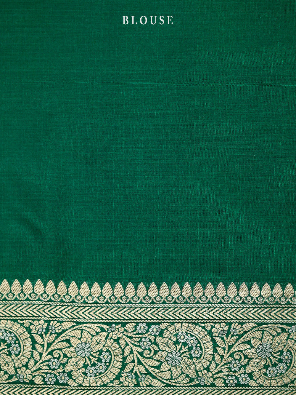 Bottle Green Jaal Uppada Katan Silk Handloom Banarasi Saree - Sacred Weaves