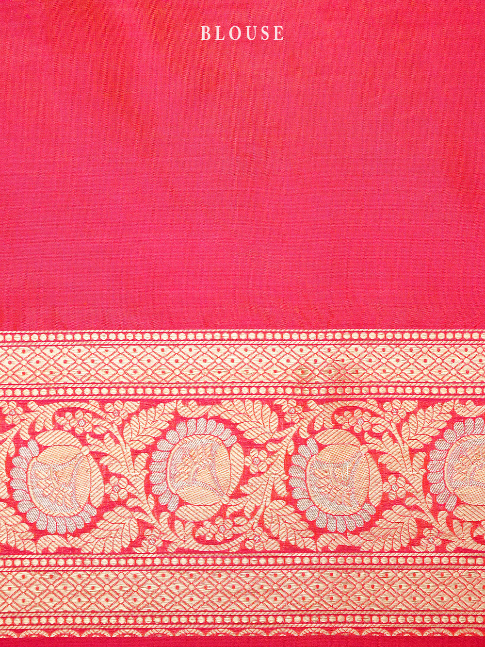 Orange Pink Jaal Uppada Katan Silk Handloom Banarasi Saree - Sacred Weaves