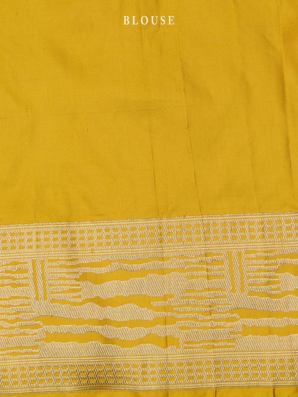 Mustard Stripe Satin Tanchoi Handloom Banarasi Saree - Sacred Weaves