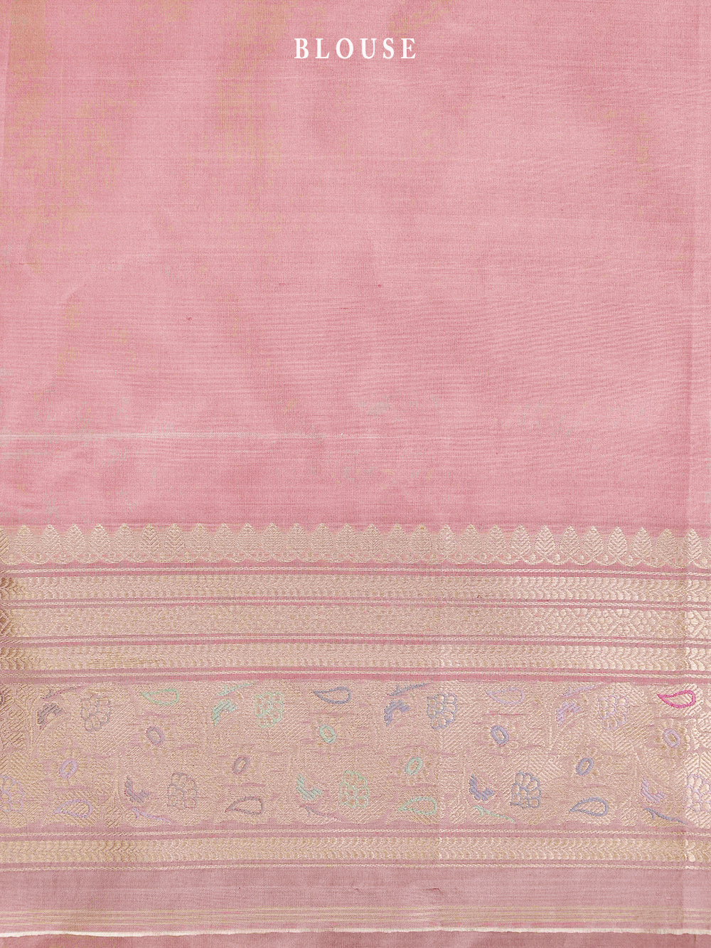 Pastel Pink Meenakari Katan Silk Handloom Banarasi Saree - Sacred Weaves