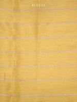 Yellow Katan Silk Tissue Handloom Banarasi Saree