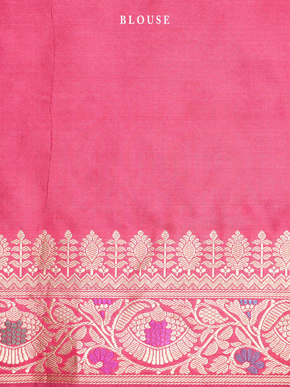 Onion Pink Meenakari Katan Silk Handloom Banarasi Saree - Sacred Weaves