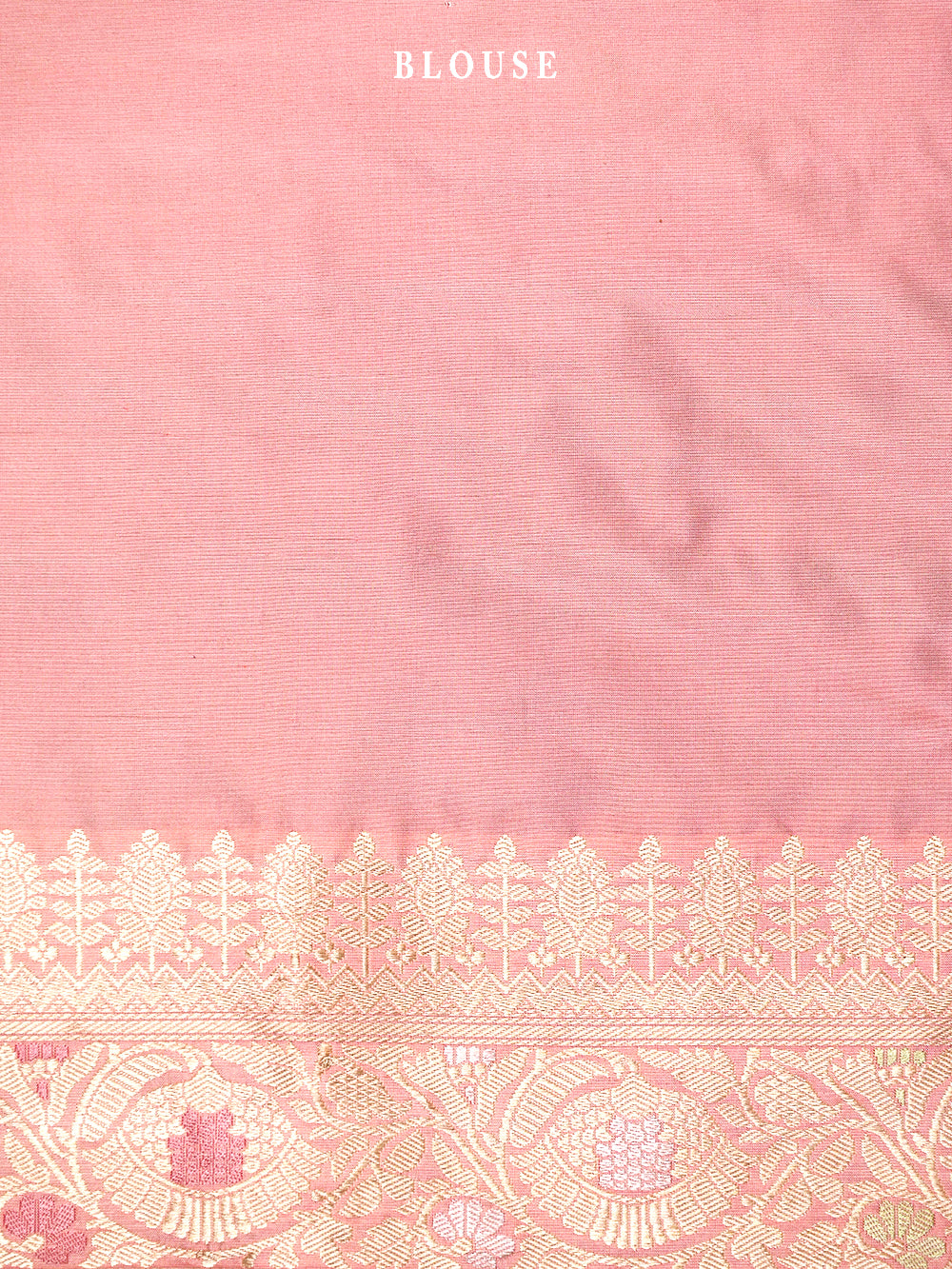 Pastel Pink Meenakari Katan Silk Handloom Banarasi Saree - Sacred Weaves