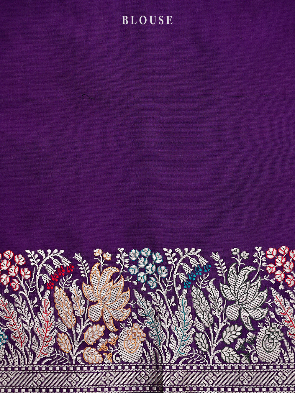 Purple Meenakari Katan Silk Handloom Banarasi Saree - Sacred Weaves