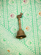 Pista Green Meenakari Brocade Handloom Banarasi Saree - Sacred Weaves