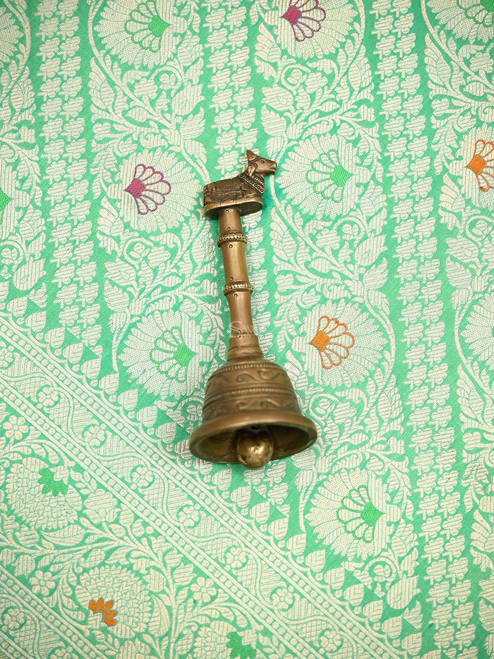 Pista Green Meenakari Brocade Handloom Banarasi Saree - Sacred Weaves