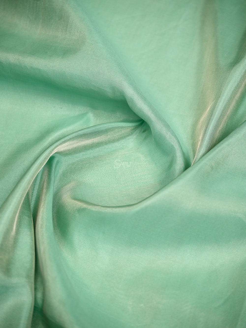 Mint Green Tissue Katan Silk Handloom Banarasi Saree - Sacred Weaves