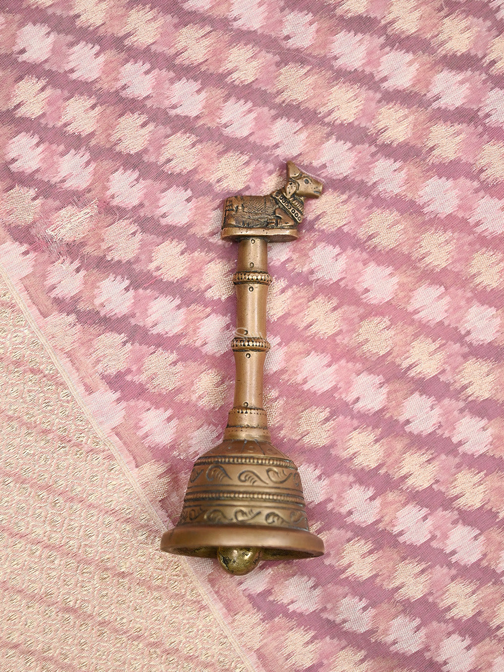 Onion Pink Zari Booti Cotton Silk Handloom Banarasi Saree - Sacred Weaves