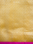 Yellow Satin Tanchoi Handloom Banarasi Saree - Sacred Weaves