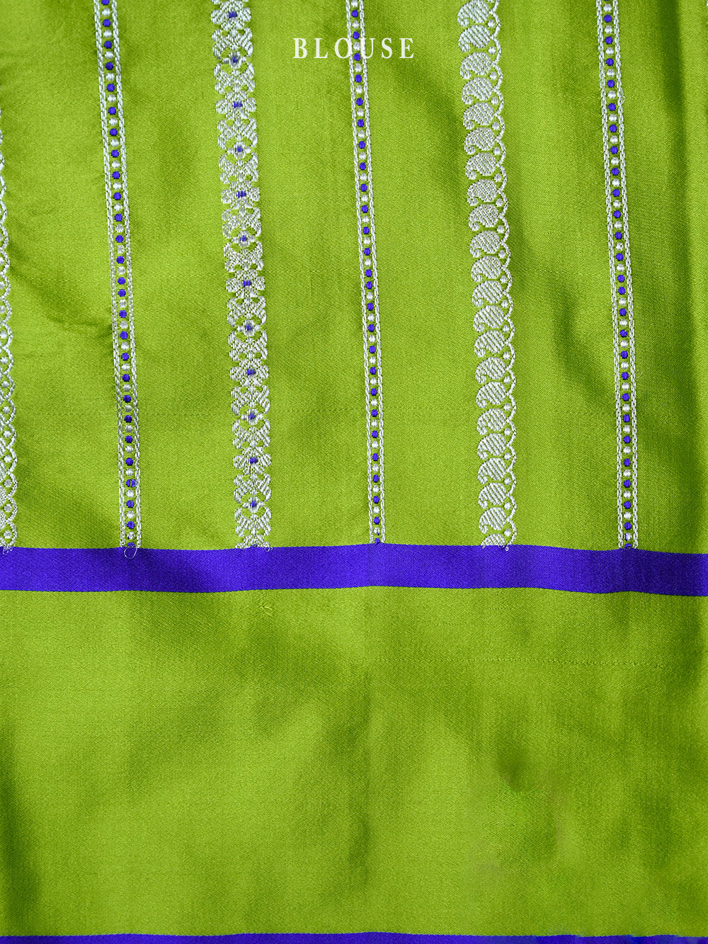 Parrot Green Meenakari Boota Satin Silk Handloom Banarasi Saree - Sacred Weaves