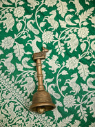 Bottle Green Shikargah Brocade Katan Silk Handloom Banarasi Saree - Sacred Weaves