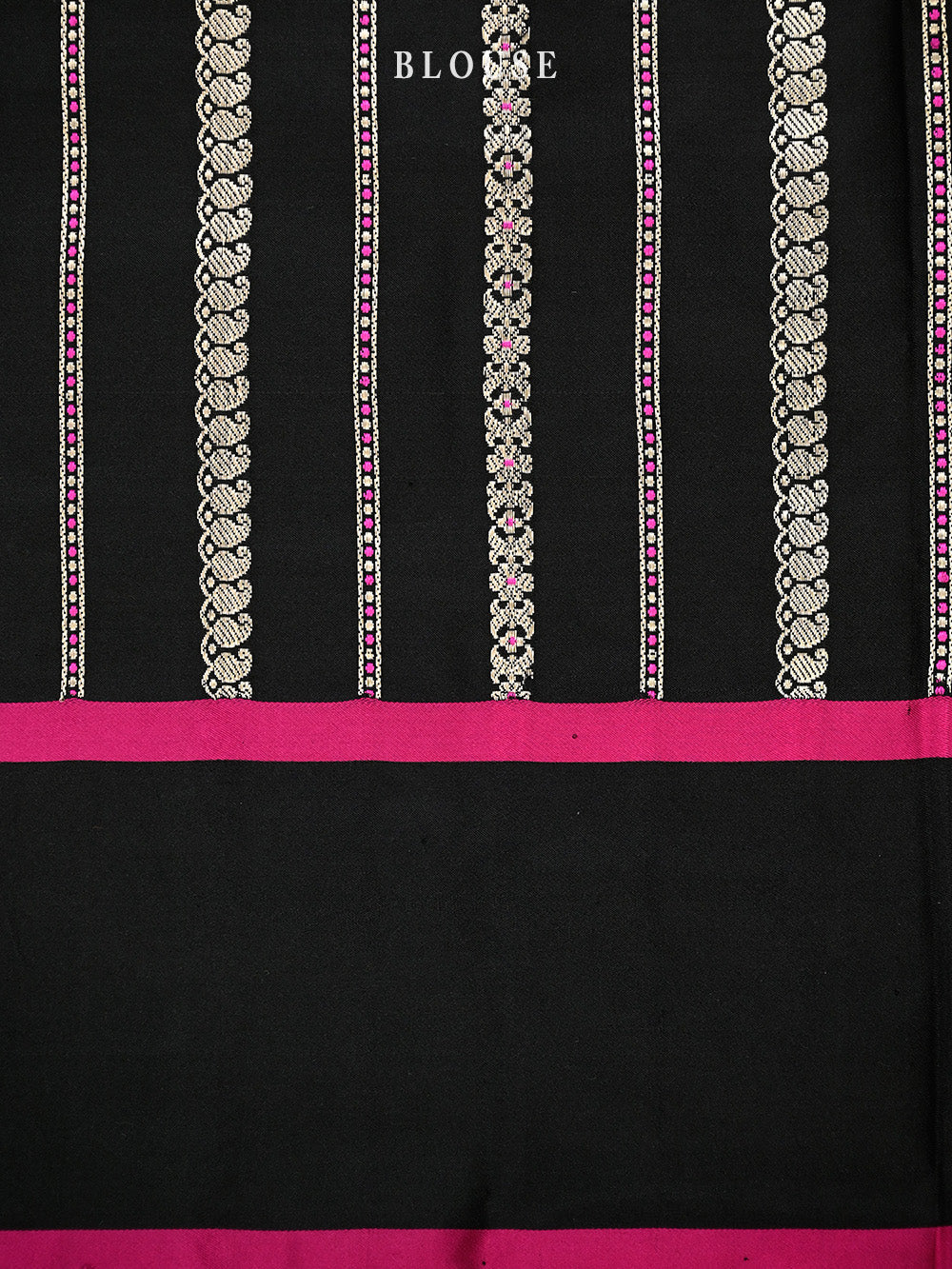 Black Meenakari Boota Satin Silk Handloom Banarasi Saree - Sacred Weaves