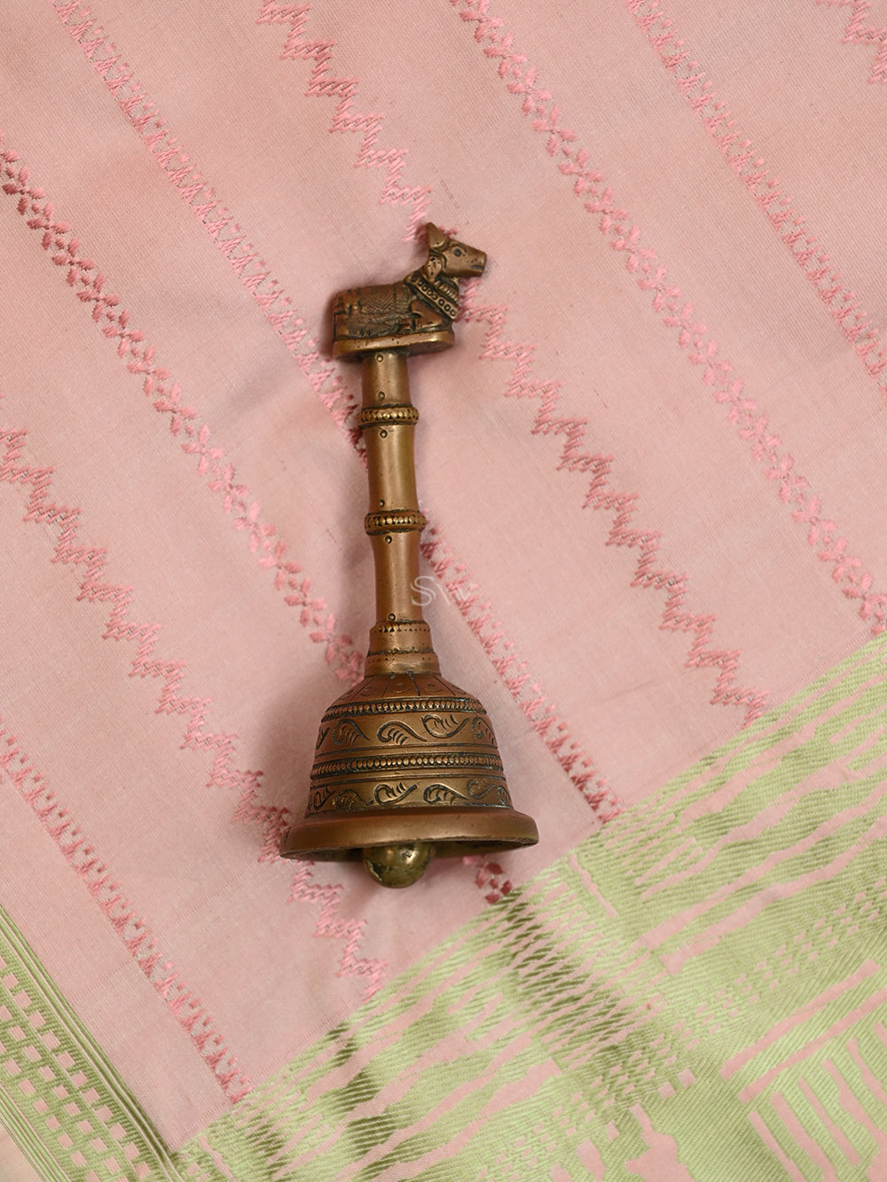 Pastel Pink Satin Tanchoi Handloom Banarasi Saree - Sacred Weaves