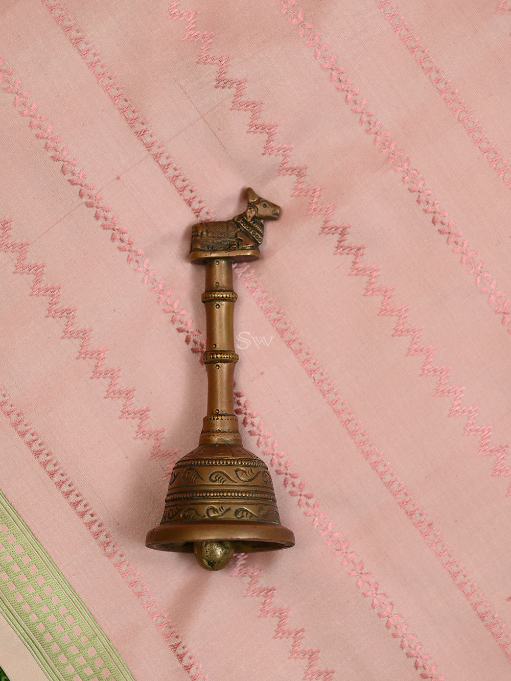 Pastel Pink Satin Tanchoi Handloom Banarasi Saree - Sacred Weaves