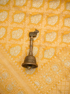 Yellow Uppada Katan Silk Handloom Banarasi Saree - Sacred Weaves