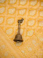 Yellow Uppada Katan Silk Handloom Banarasi Saree - Sacred Weaves