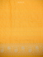 Yellow Uppada Katan Silk Handloom Banarasi Saree - Sacred Weaves