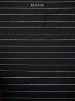 Black Plain Katan Silk Handloom Banarasi Saree - Sacred Weaves