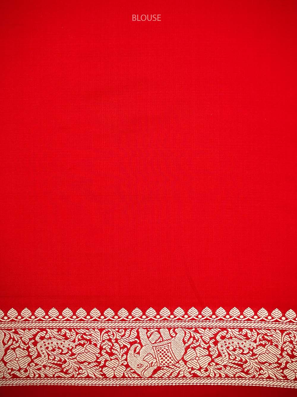 Red Shikargah Brocade Katan Silk Handloom Banarasi Saree - Sacred Weaves