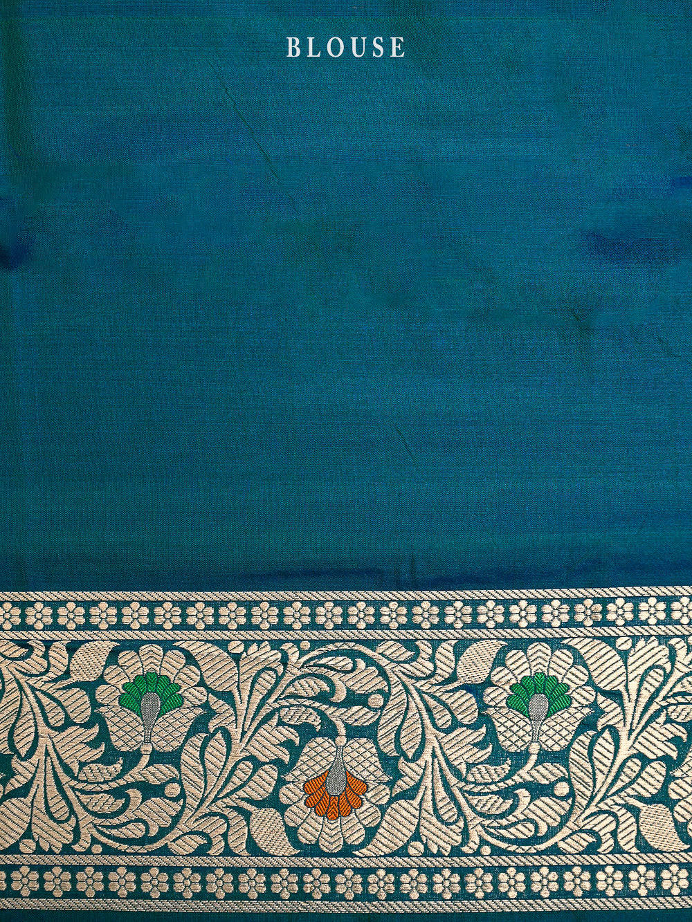 Peacock Blue Meenakari Uppada Katan Silk Handloom Banarasi Saree