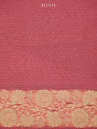 Onion Pink Meenakari Jaal Cotton Silk Handloom Banarasi Saree - Sacred Weaves