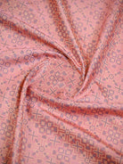 Dusty Pink Floral Tanchoi Silk Handloom Banarasi Saree - Sacred Weaves