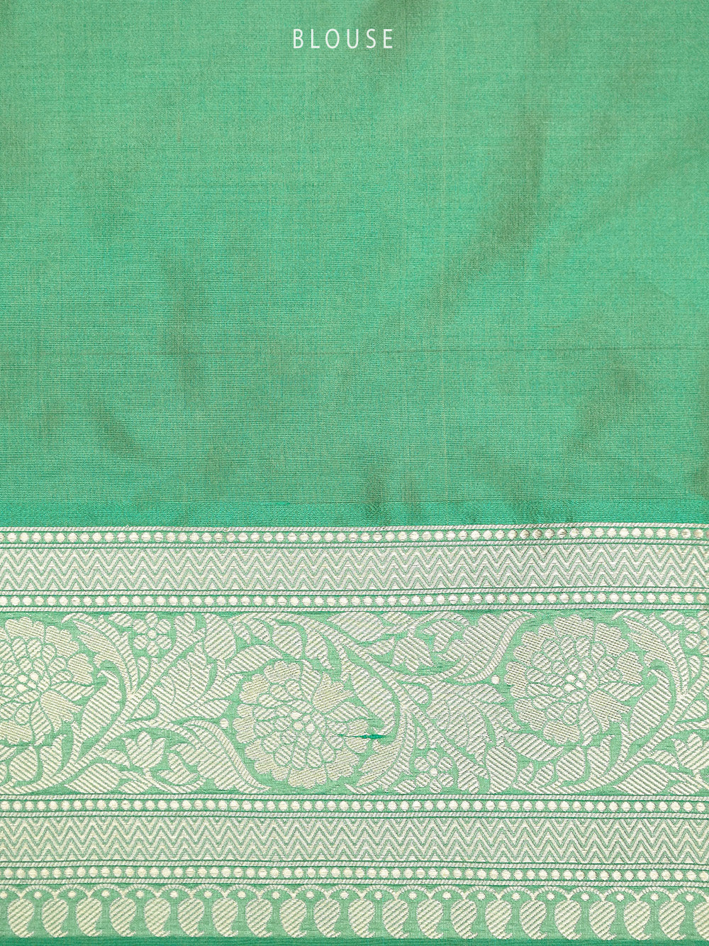 Sea Green Jaal Katan Silk Handloom Banarasi Saree
