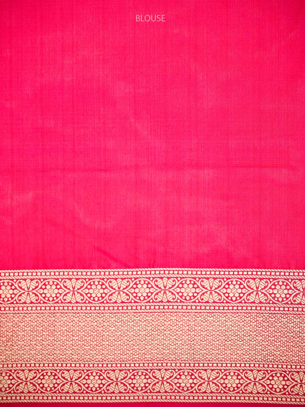 Pink Red Meenakari Brocade Handloom Banarasi Saree - Sacred Weaves