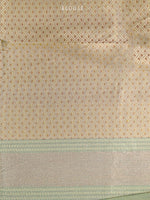 Pastel Olive Green Tissue Katan Silk Handloom Banarasi Saree