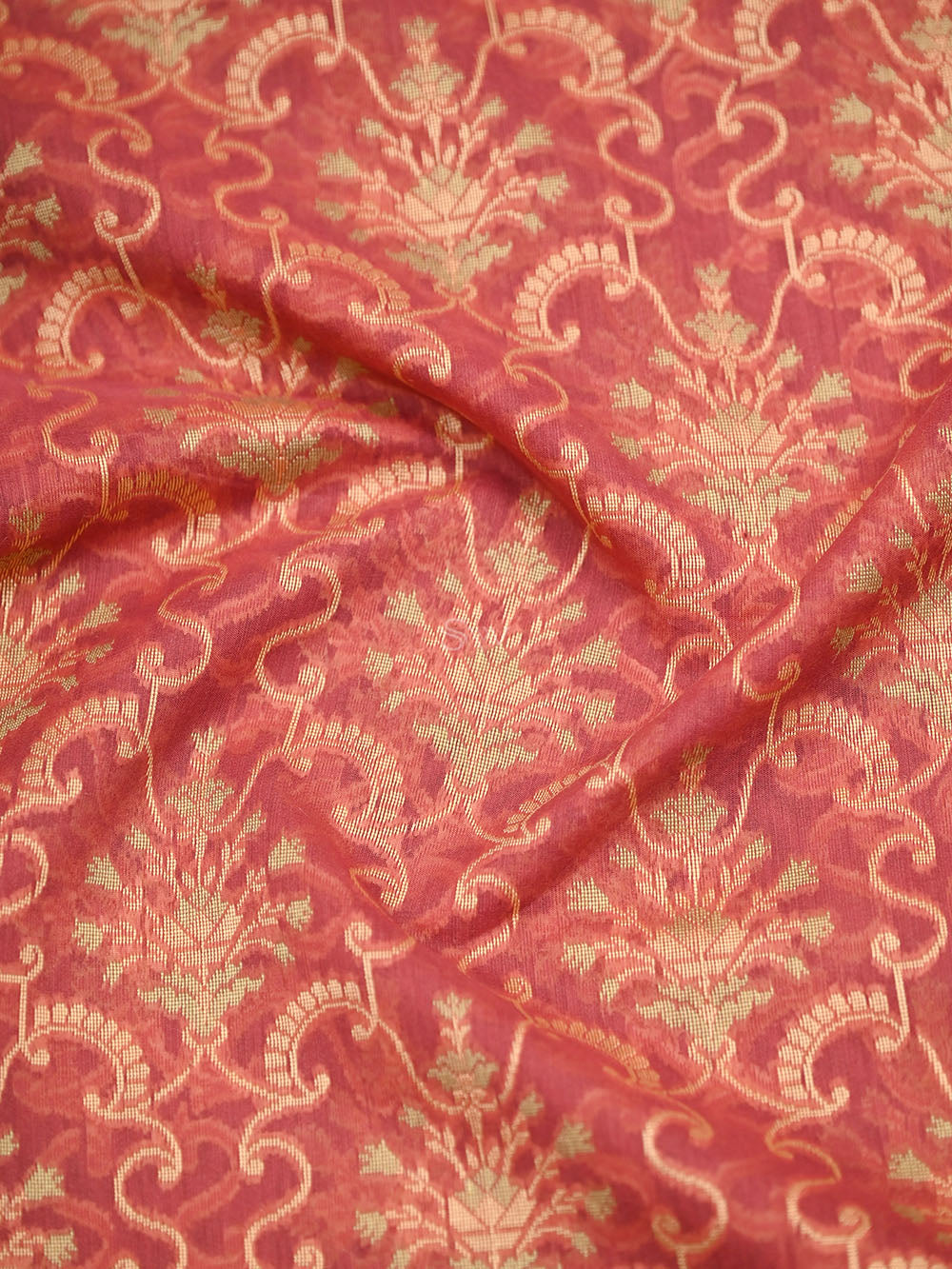 Pink Meenakari Jaal Cotton Silk Handloom Banarasi Saree - Sacred Weaves