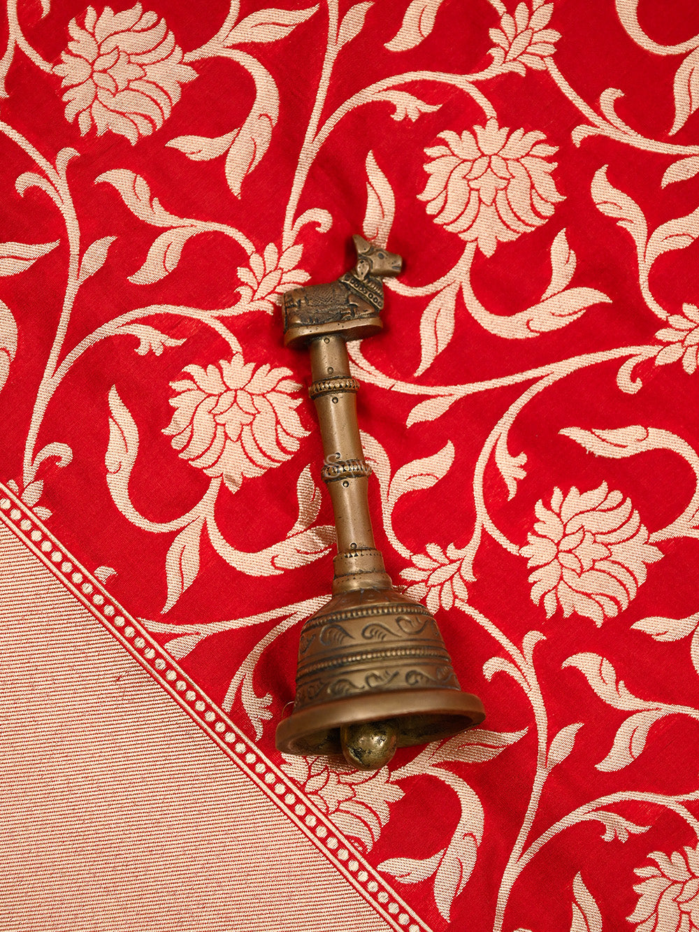 Red Uppada Katan Silk Handloom Banarasi Saree