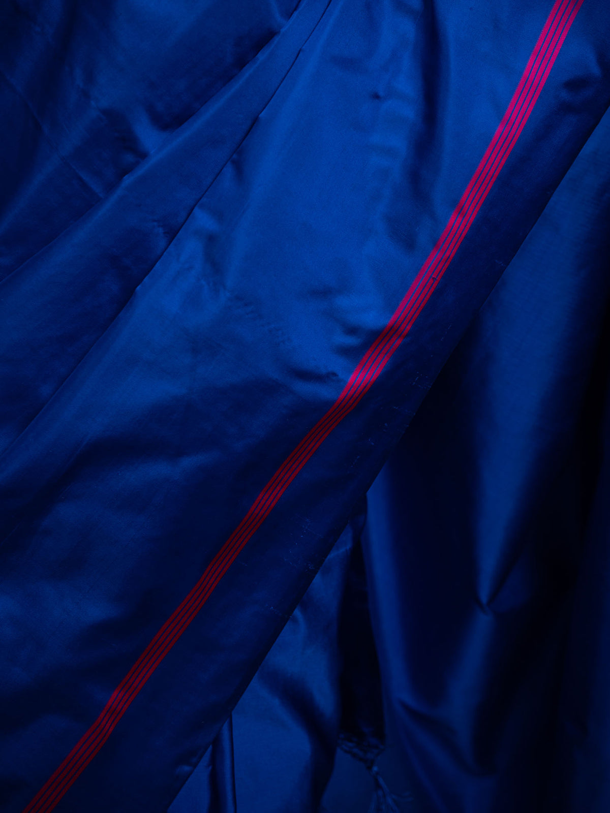 Royal Blue Konia Satin Silk Handloom Banarasi Saree