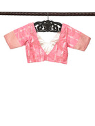 Pink Sona Rupa Katan Silk Banarasi Ready-Made Blouse