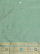 Pastel Pista Green Meenakari Katan Silk Handloom Banarasi Saree - Sacred Weaves