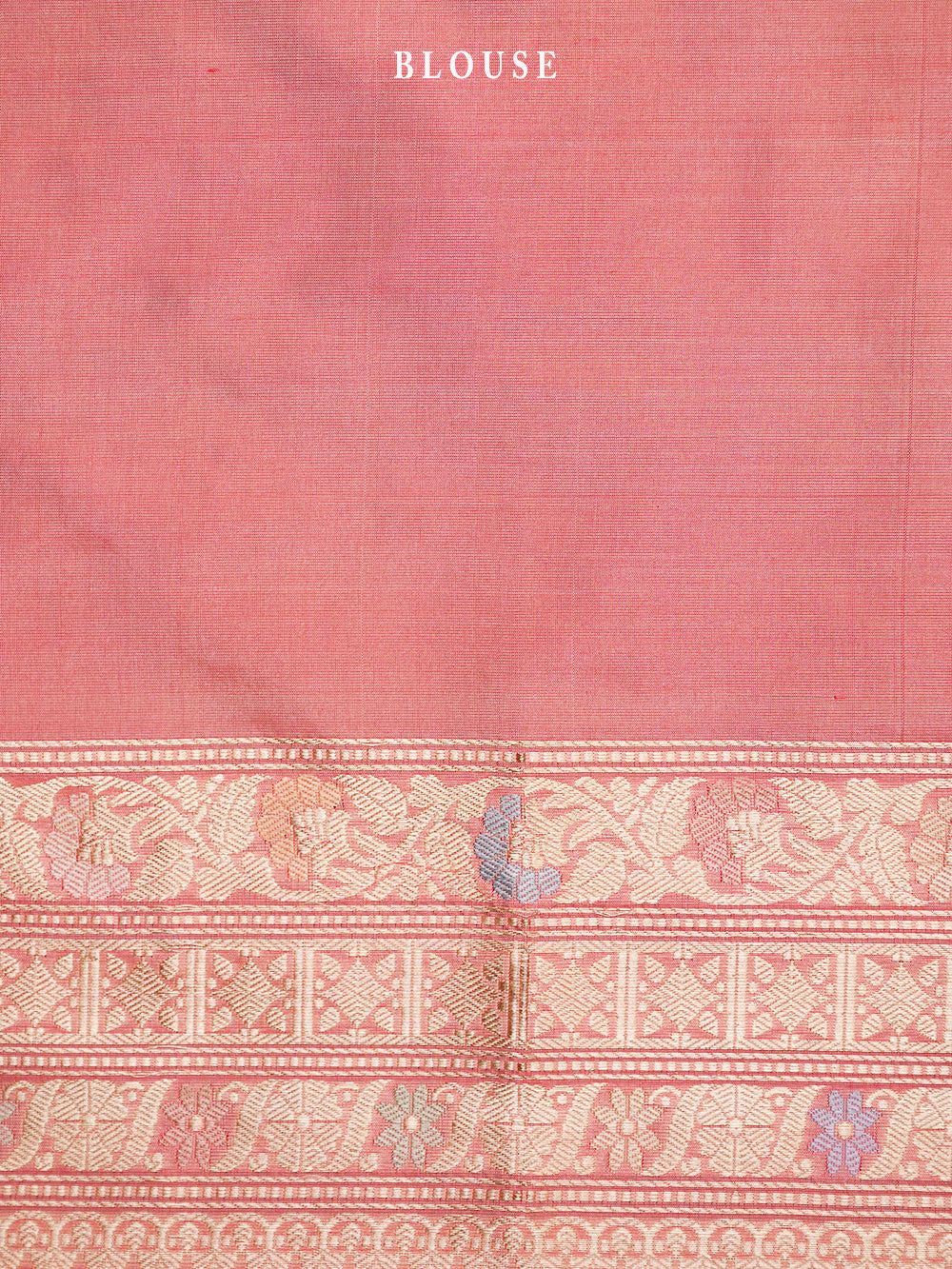 Peach Meenakari Katan Silk Handloom Banarasi Saree