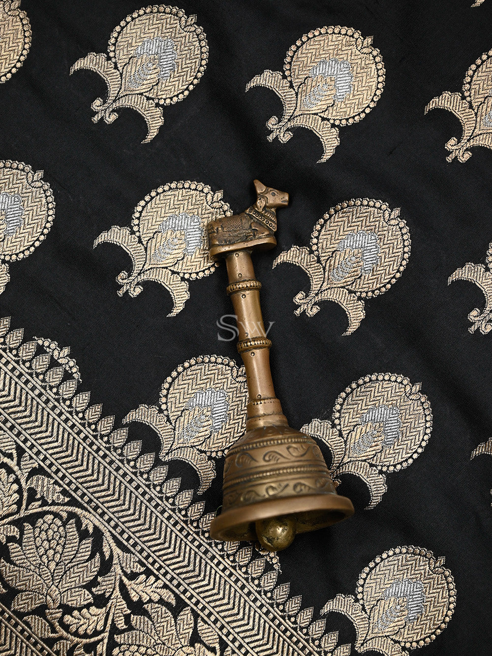 Black Uppada Katan Silk Handloom Banarasi Saree