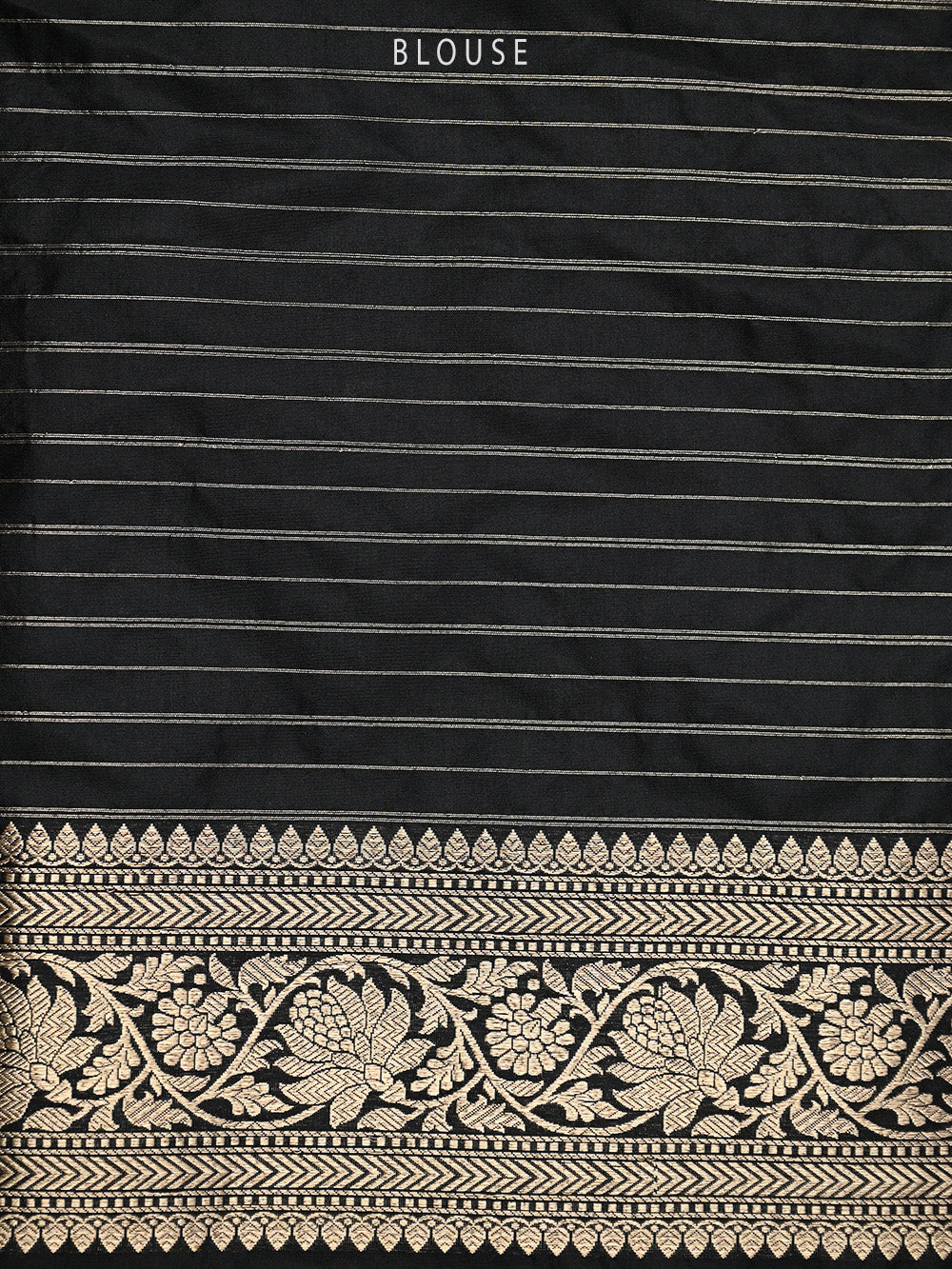 Black Uppada Katan Silk Handloom Banarasi Saree