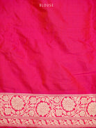 Pink Orange Uppada Katan Silk Handloom Banarasi Saree - Sacred Weaves
