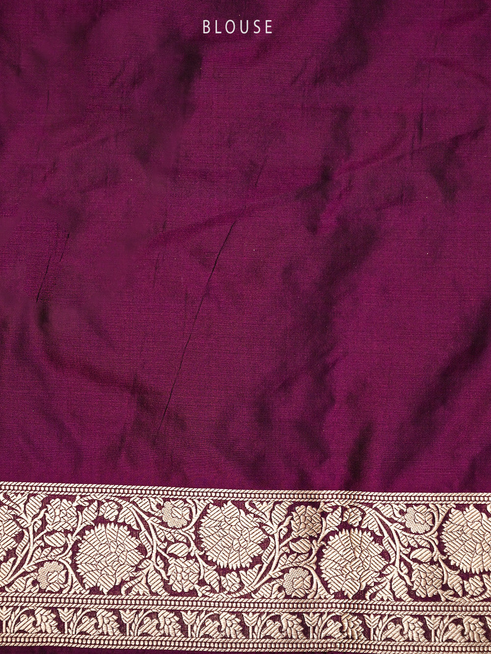 Wine Uppada Katan Silk Handloom Banarasi Saree - Sacred Weaves
