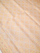 Pastel Pink Sona Roopa Meenakari Silk Tissue Real Zari Handloom Banarasi Saree - Sacred Weaves