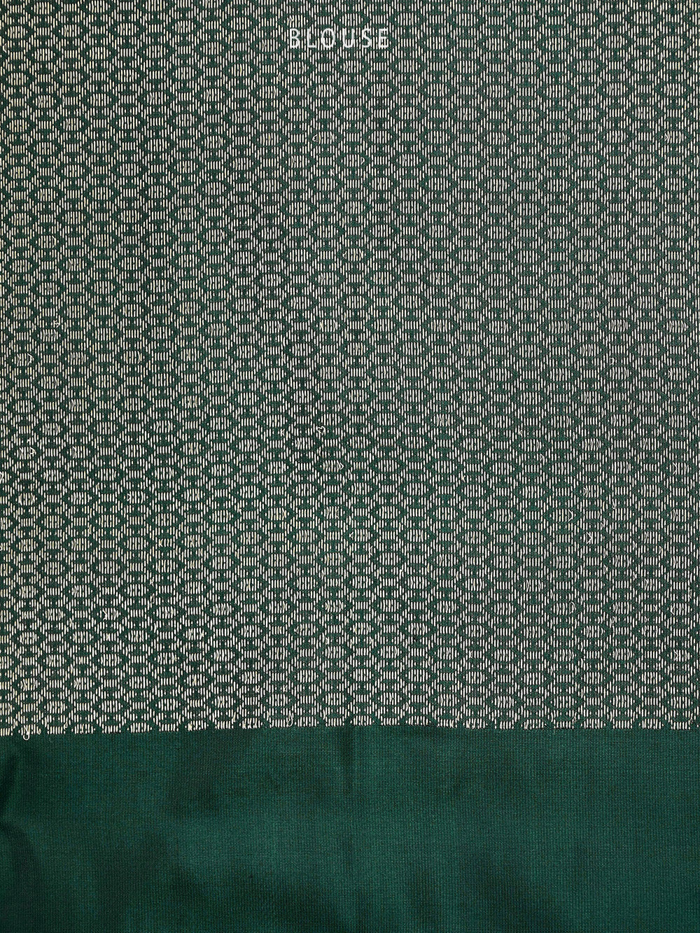 Teal Green Plain Katan Silk Handloom Banarasi Saree